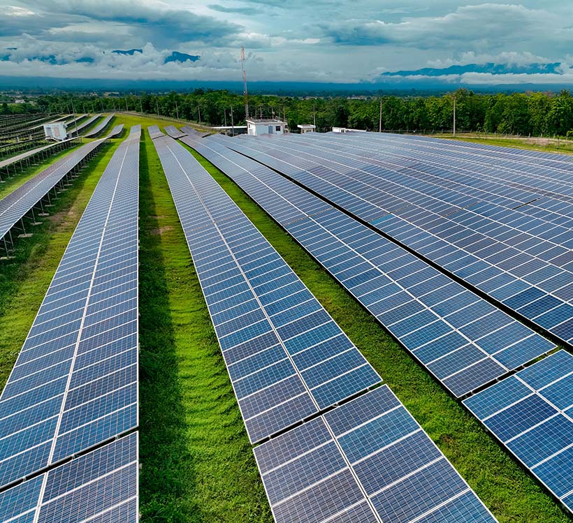Solar Panel Drone Cleaning Image