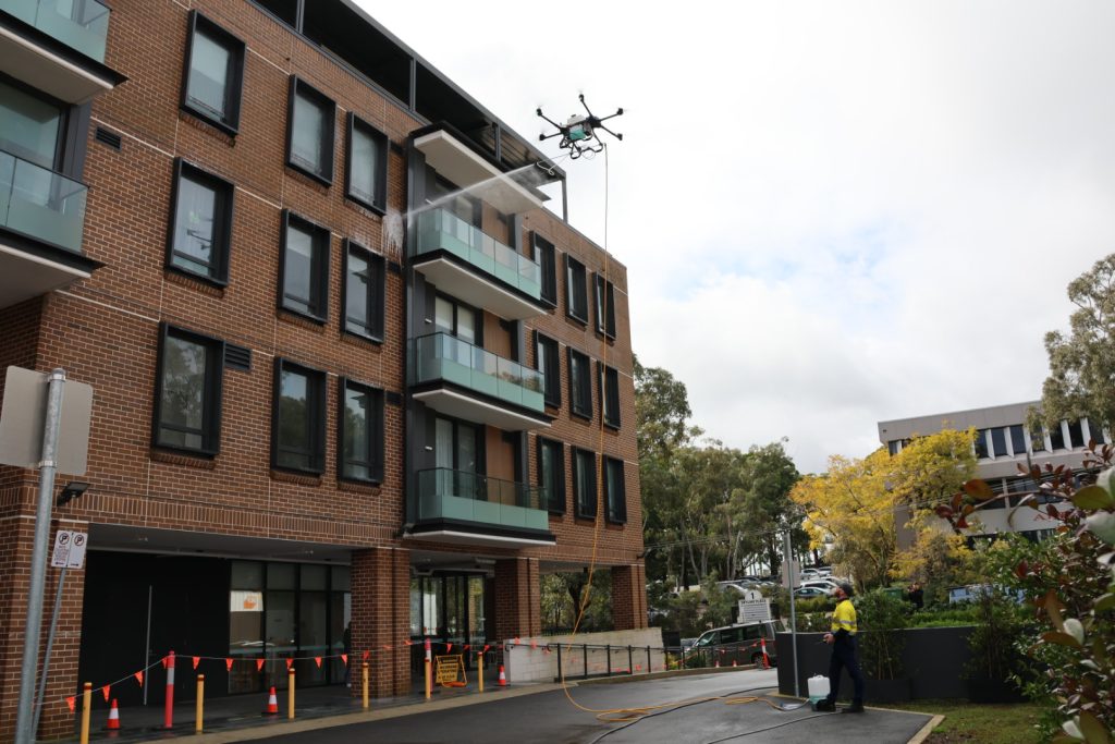 softwash drone cleaning sydney