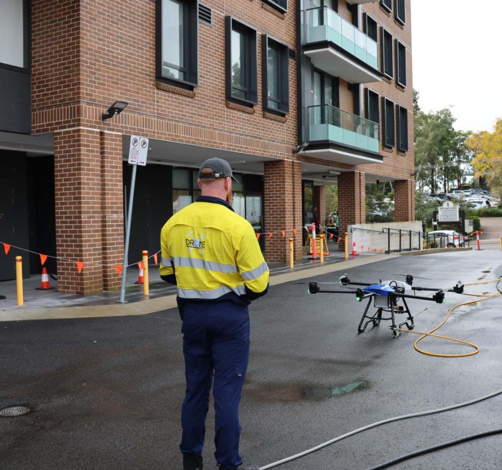 strata drone cleaning sydney