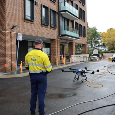 strata drone cleaning sydney